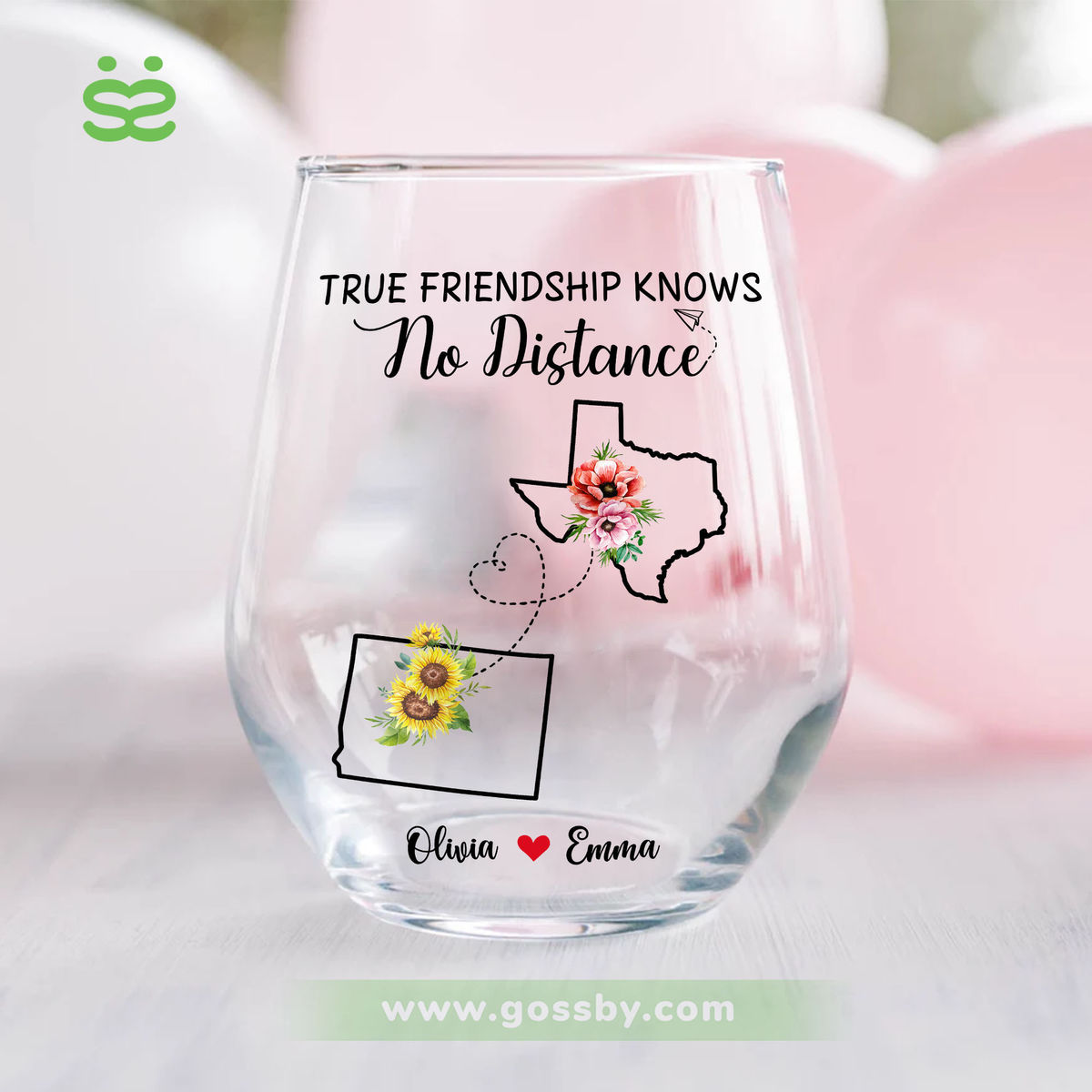 Wine Glass - True friendship know no distance V5_1