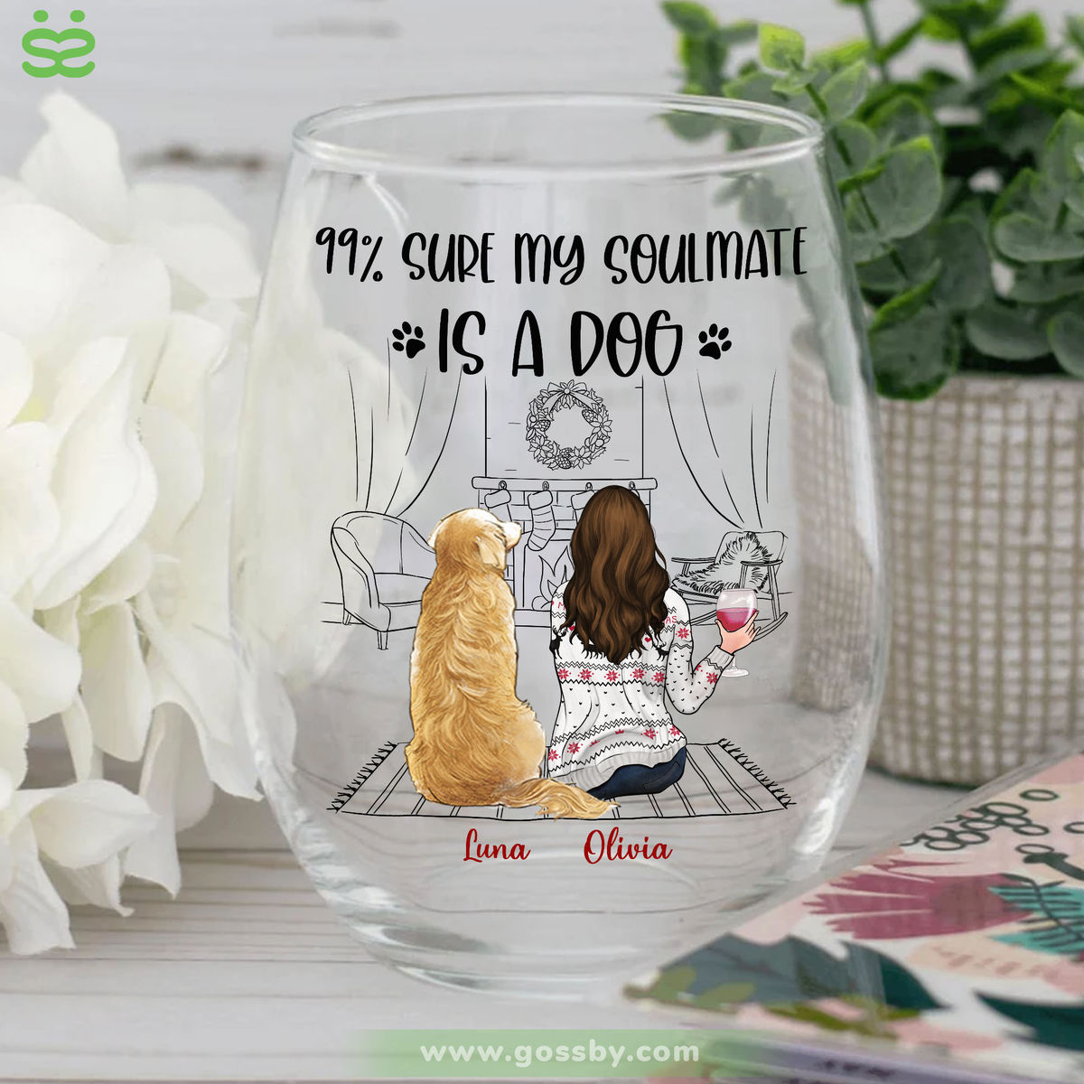 Wine Glass - 99  sure my soulmate is a dogs 3_2