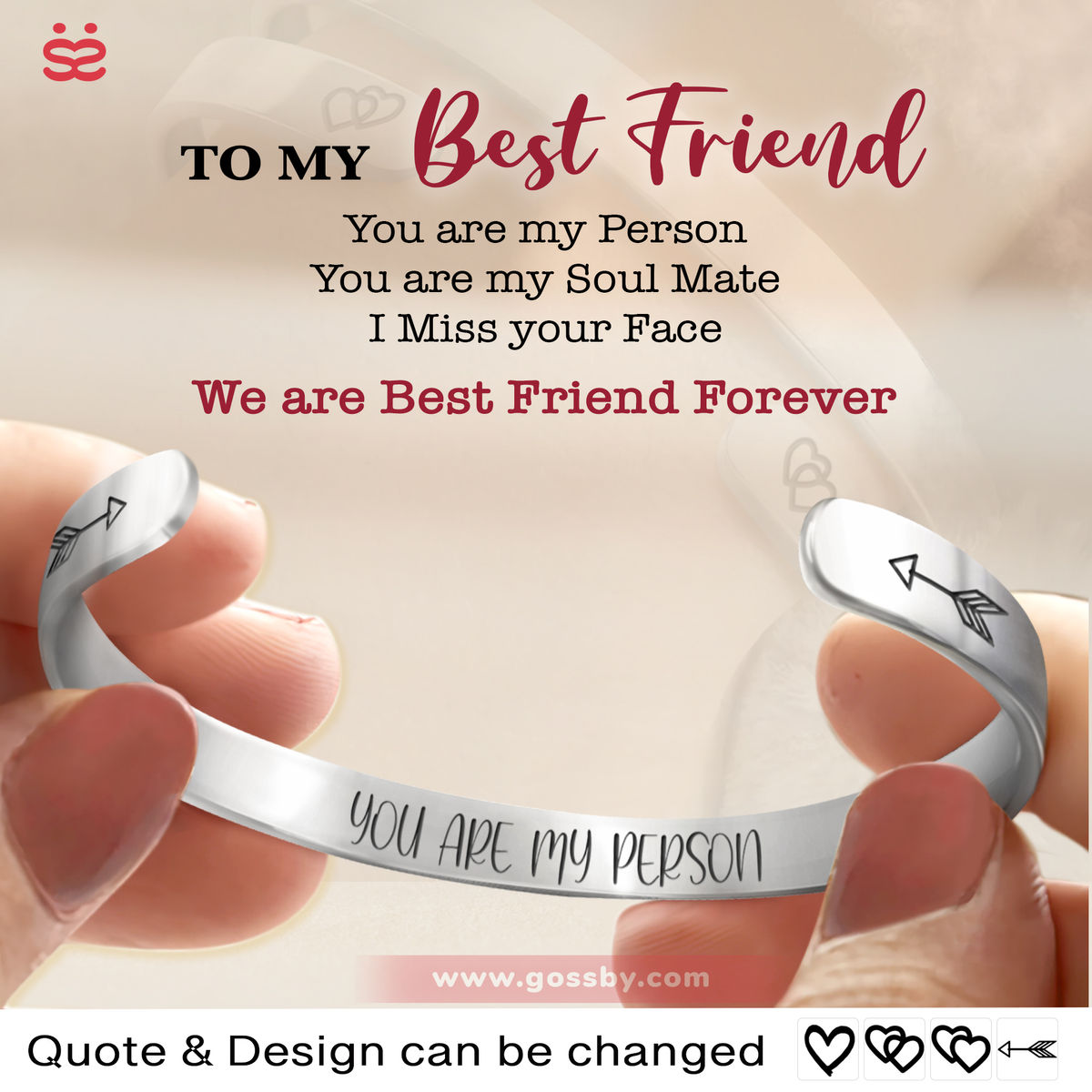 Best friends - Gift for Bestie - You are my person - Bracelet for Women