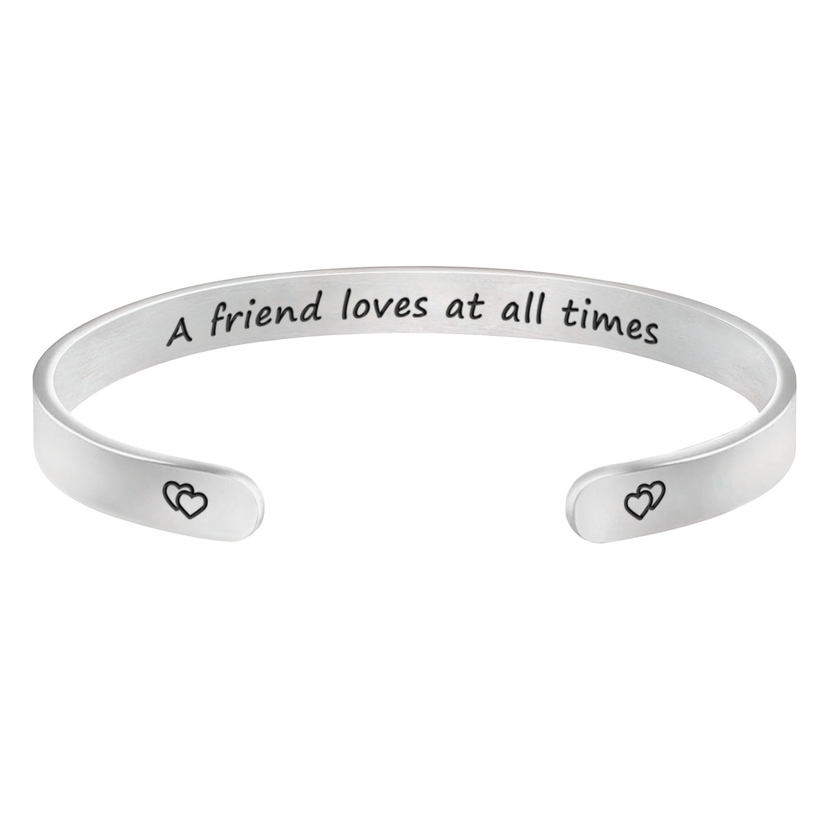 Best friends - Gift for Best Friend Sister - A friend loves at all times - Bracelet for Woman - Custom quote bracelet_3