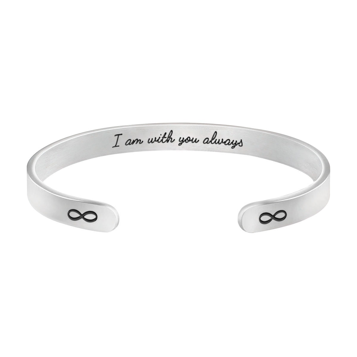 Couple - Couple Bracelet - I am with you always - Gift for Him Gift for Her Give for Lovers - Custom quote bracelet_3