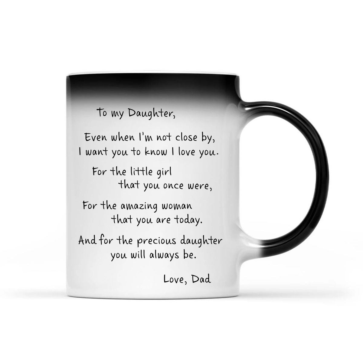 Family - Secret Love Letter - To my daughter - Magic Mug_1