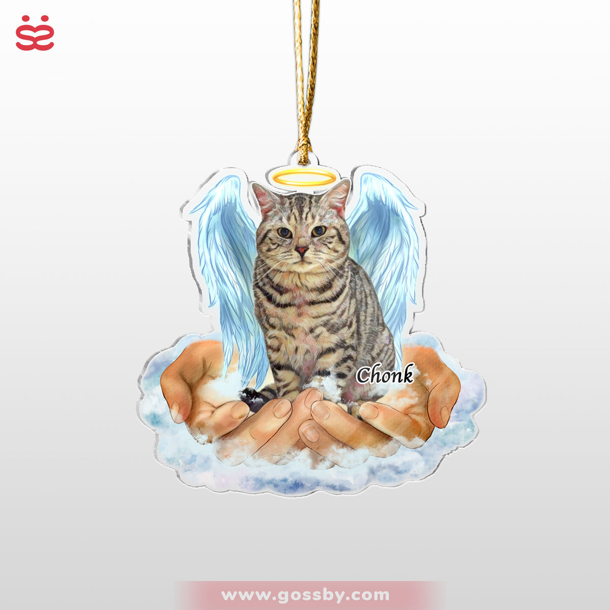 Photo Ornament - Dog Lover Cat Lover Pet Lover Gifts - In The Hands Of God - Custom Acrylic Ornament From Photo_3