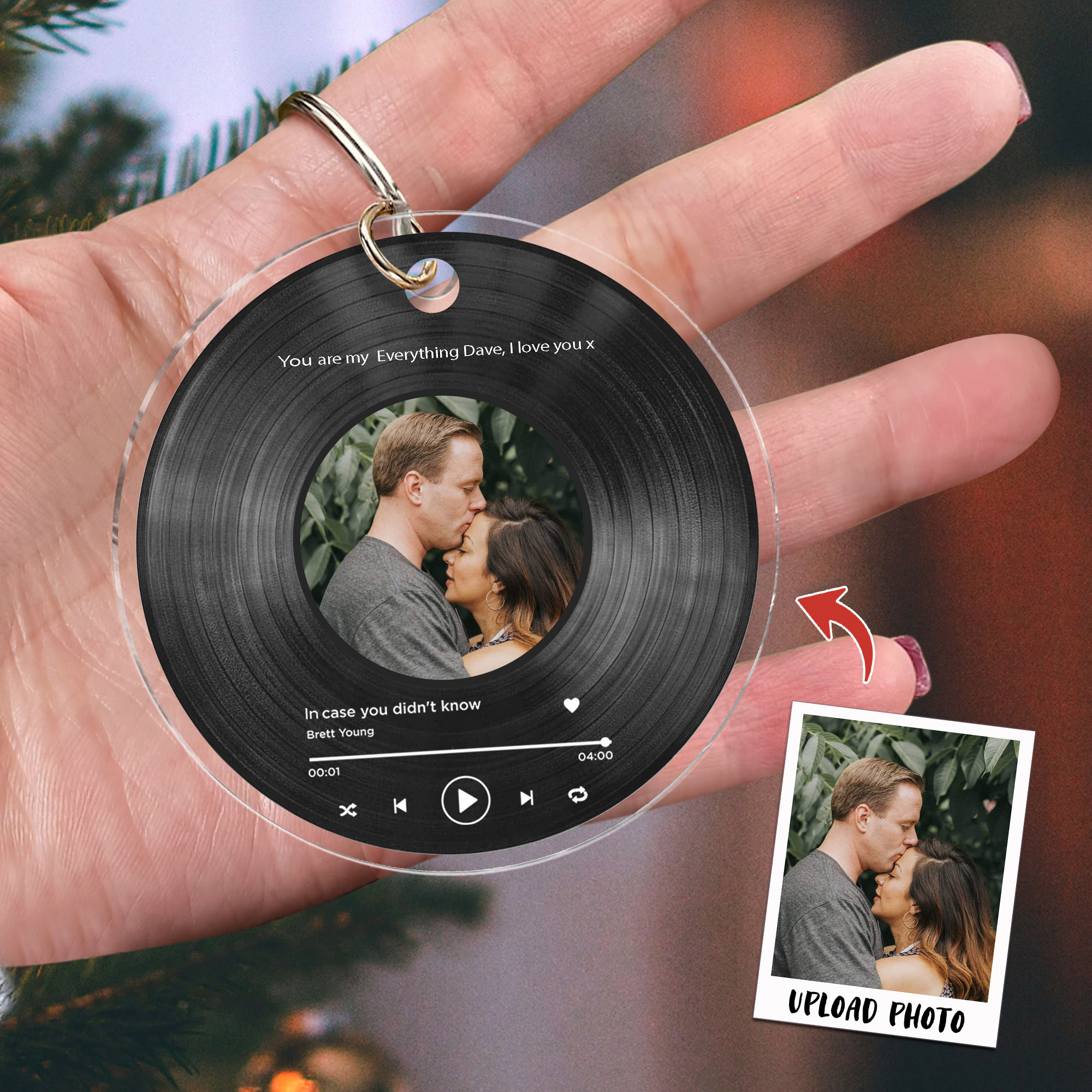 Photo Keychain Photo Keychain Christmas Gifts For Couple Record