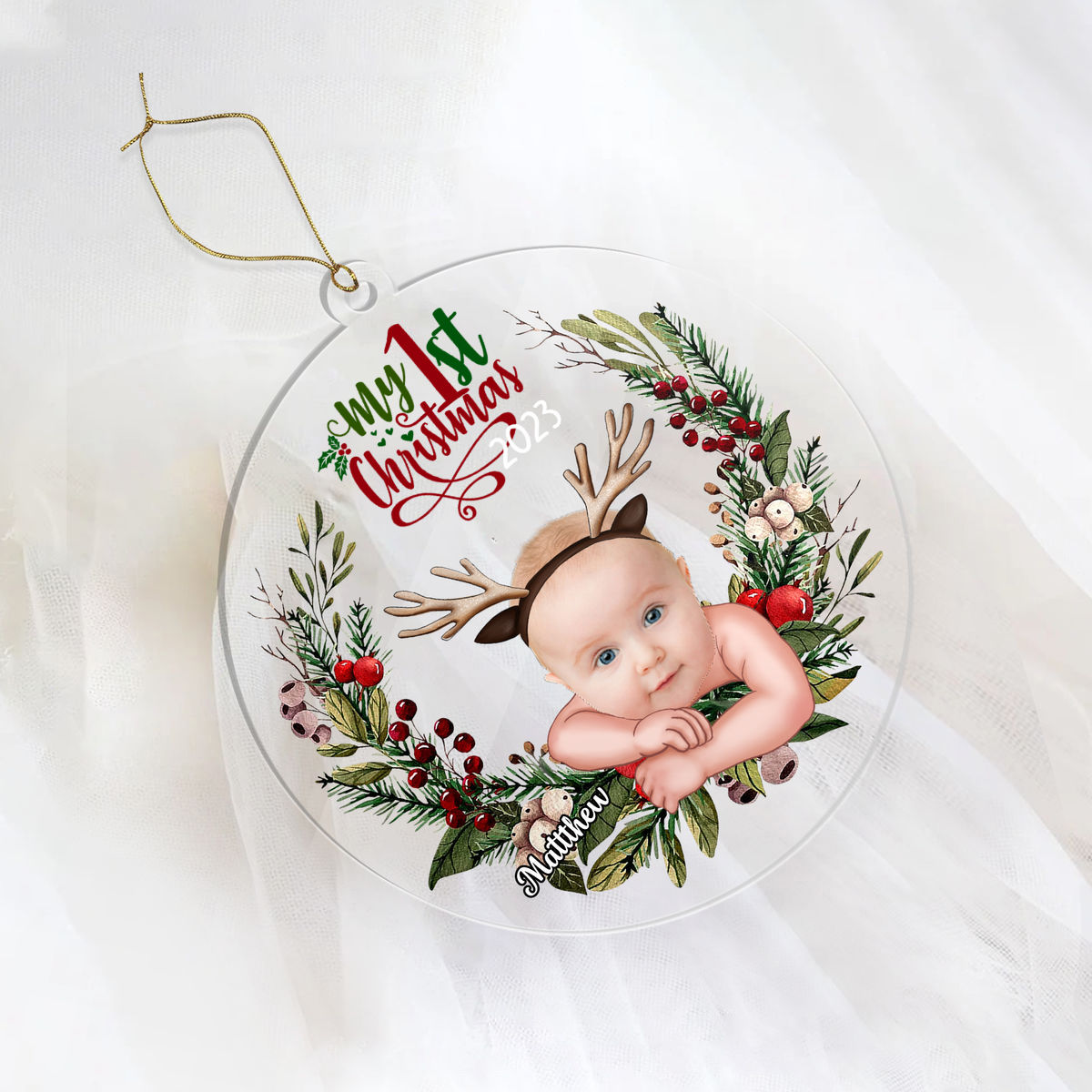 Photo Ornament Christmas Gift Customized Your Photo Ornaments