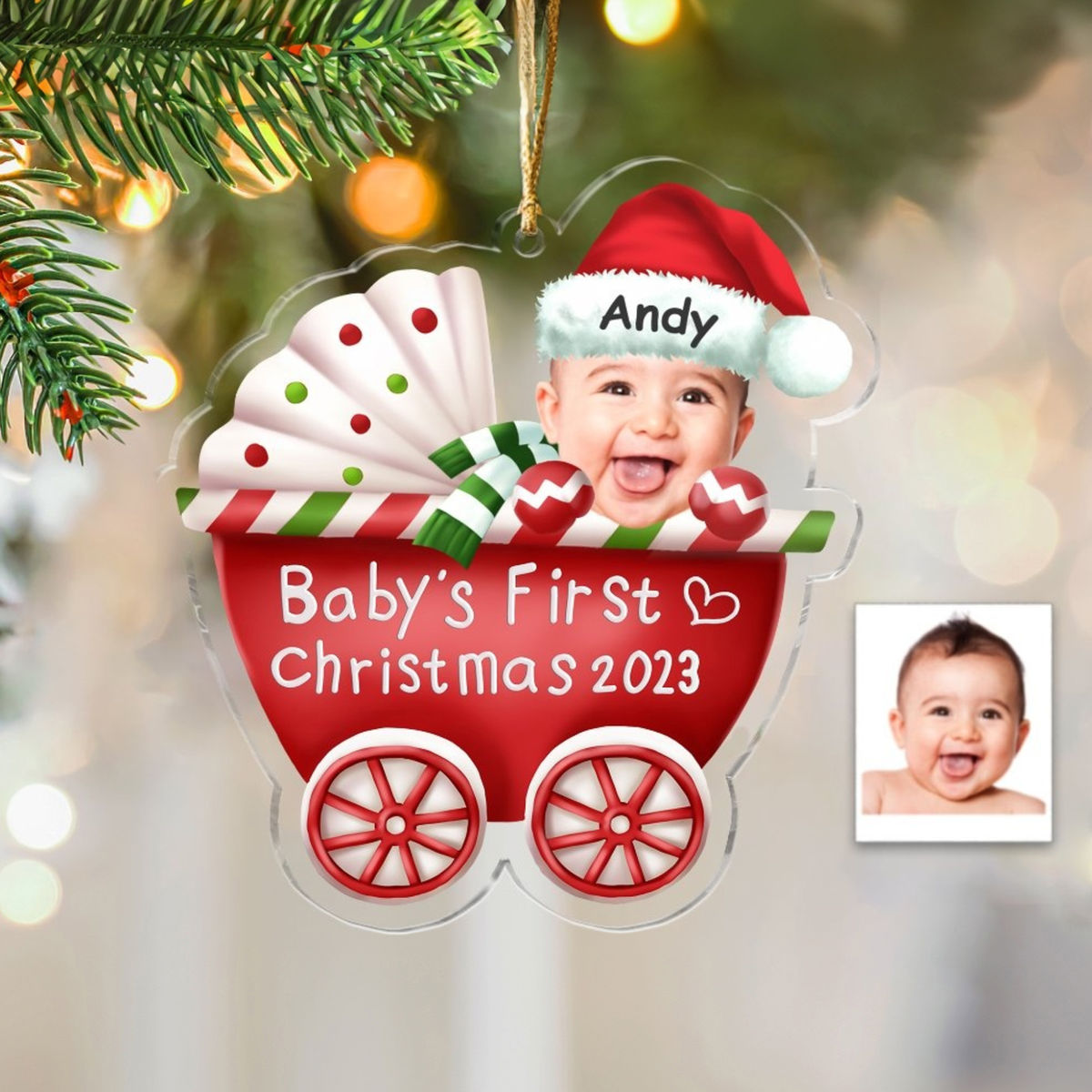 Photo Ornament Christmas Gifts Customized Your Photo Ornaments