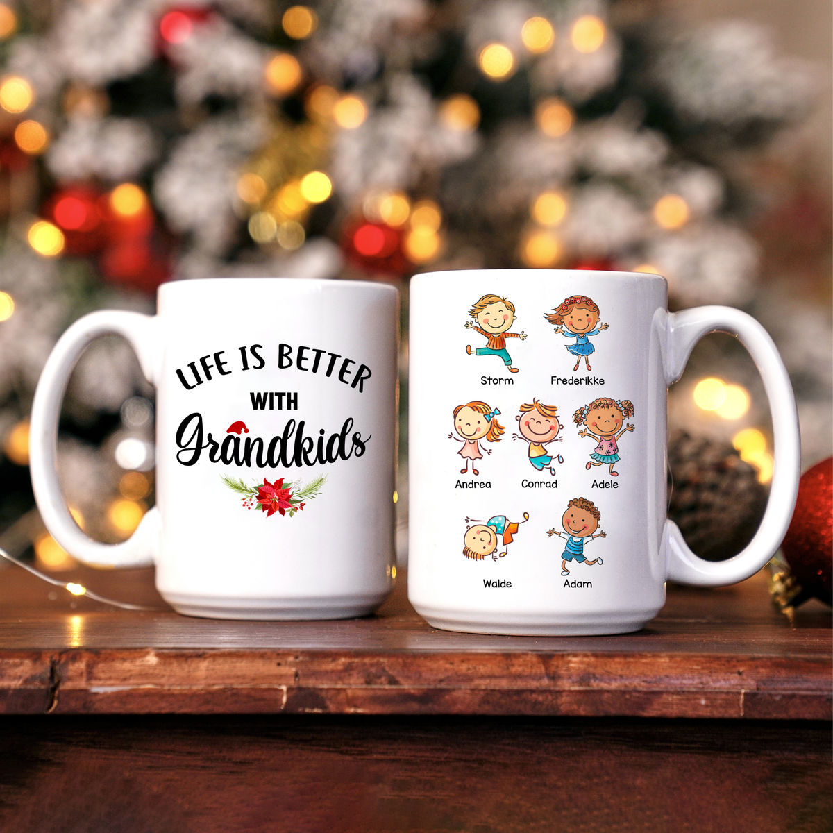 Grandkids - Christmas Home Box - Life is Better With Grandkids - Personalized Gift Set (Limited Edition 2024)_1