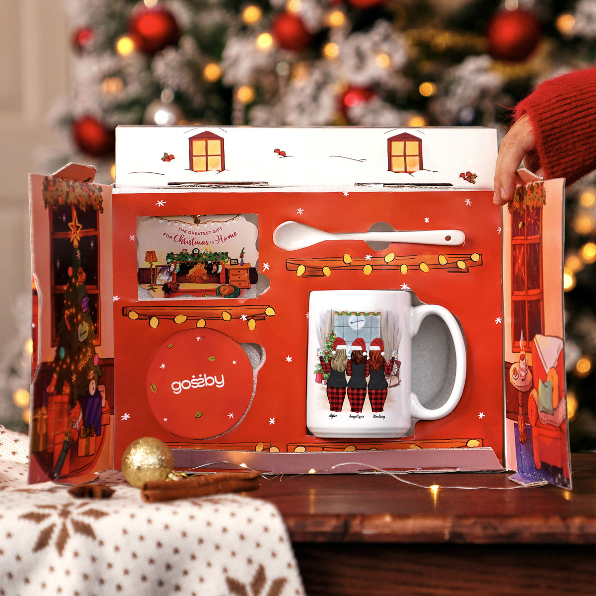 Sisters - Christmas Home Box - You_re My People (Up to 4 Ladies) - Personalized Gift Set (Limited Edition 2024)