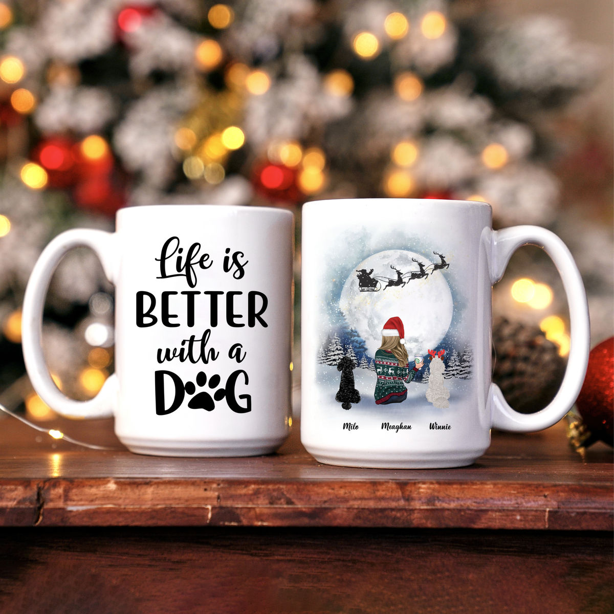 Girl and Dogs - Christmas Home Box - Christmas Is Better With Dogs- Personalized Gift Set (Limited Edition 2024)_1