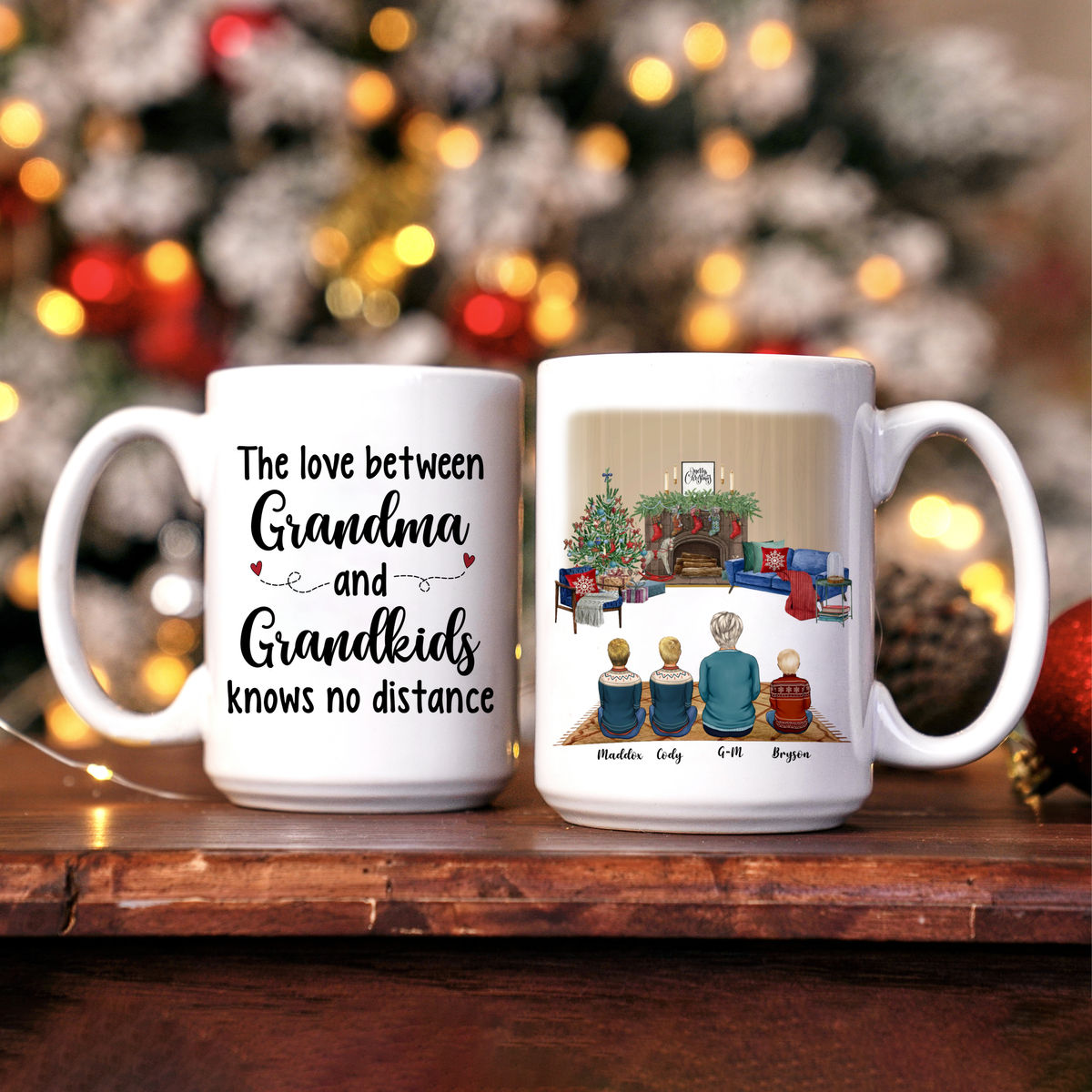 Grandkids - Christmas Home Box - The Love Between Grandma _Grandkids Knows No Distance - Personalized Gift Set (Limited Edition 2024)_1