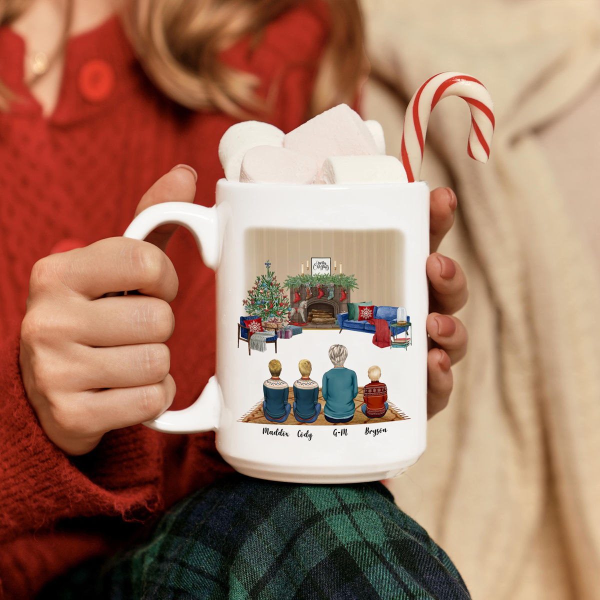 Grandkids - Christmas Home Box - The Love Between Grandma _Grandkids Knows No Distance - Personalized Gift Set (Limited Edition 2024)_5