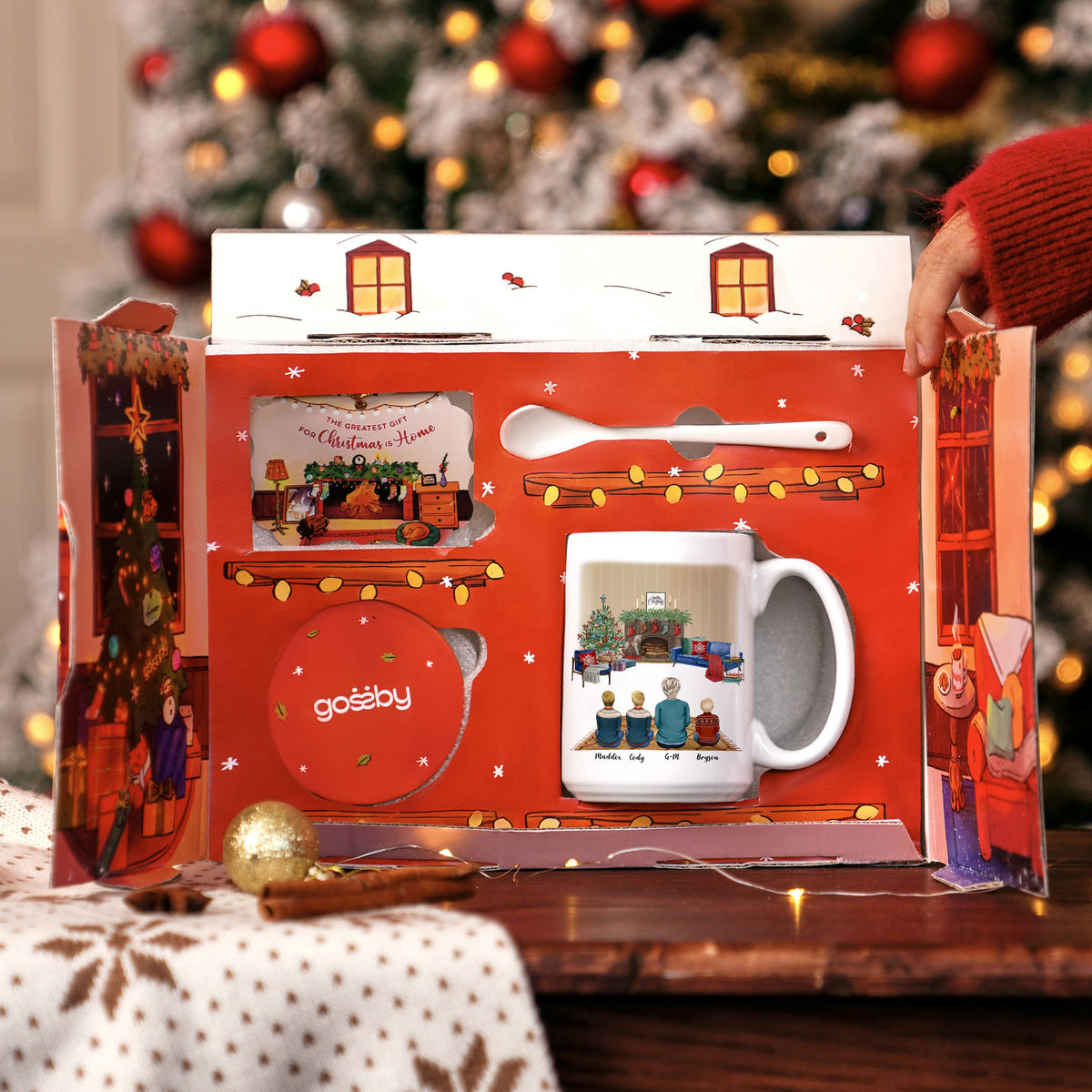 Christmas Home Box - The Love Between Grandma _Grandkids Knows No Distance - Personalized Gift Set (Limited Edition 2024)