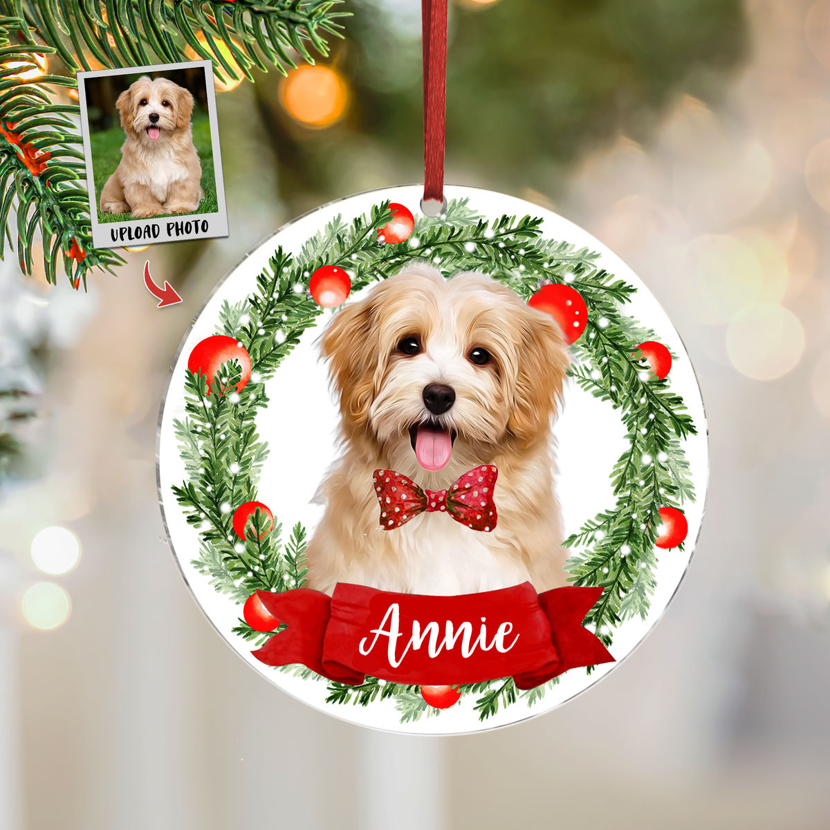 Photo Ornament - Dog Cat Pet Lover Gifts - Custom Ornament from Photo - Christmas Gifts, Custom Photo Gifts_2