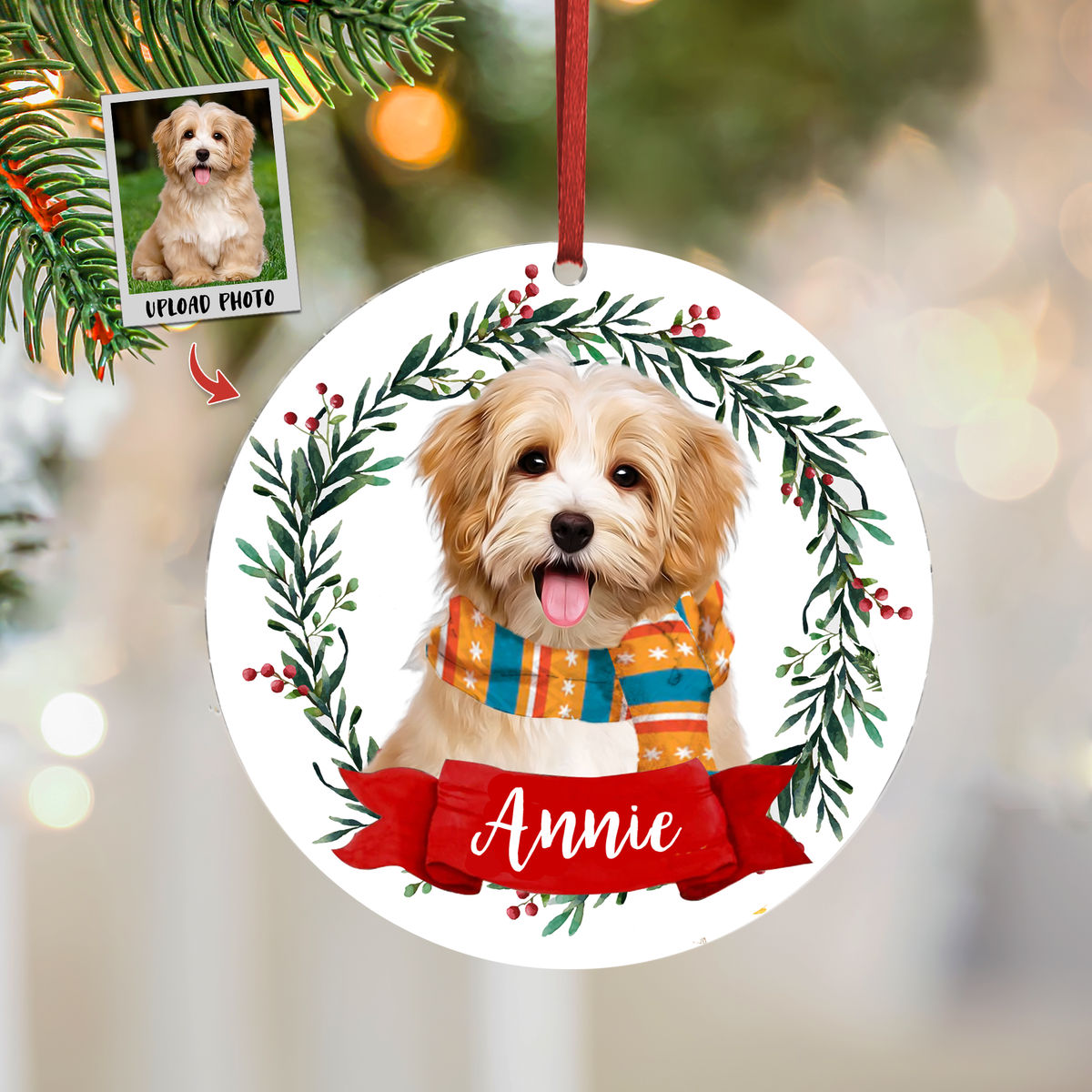 Photo Ornament - Dog Cat Pet Lover Gifts - Custom Ornament from Photo - Christmas Gifts, Custom Photo Gifts_5