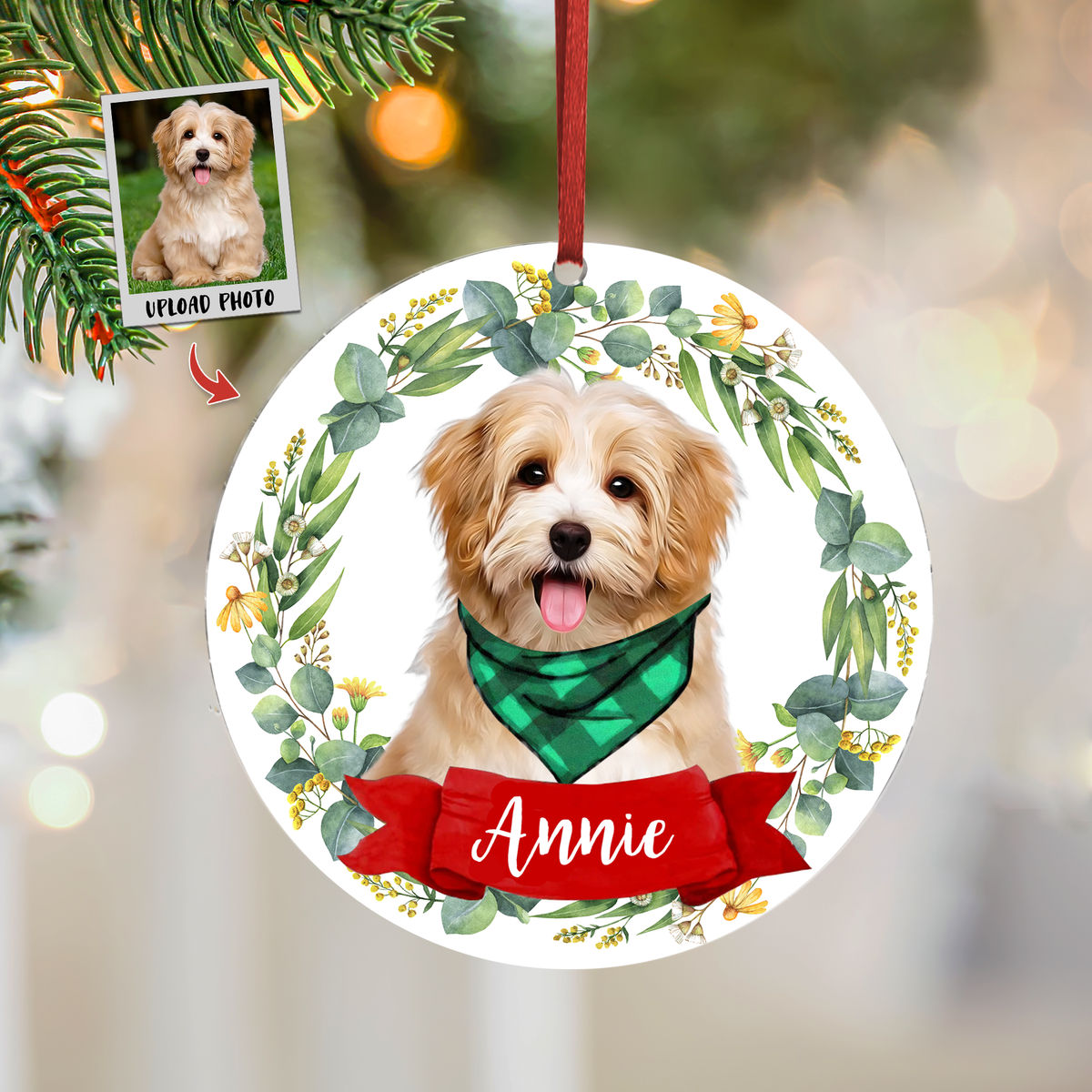 Photo Ornament - Dog Cat Pet Lover Gifts - Custom Ornament from Photo - Christmas Gifts, Custom Photo Gifts_1