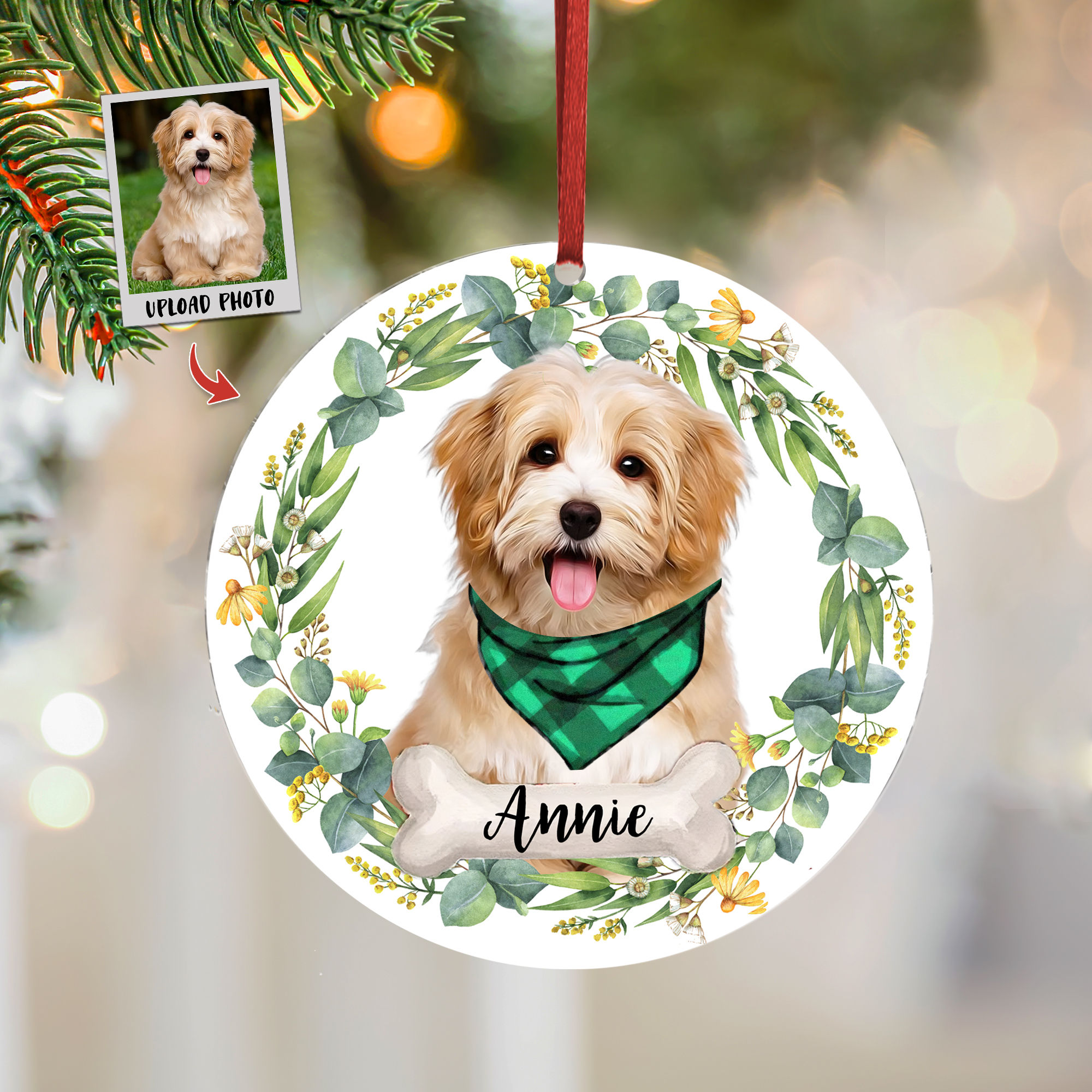 Cavapoo christmas ornament hot sale