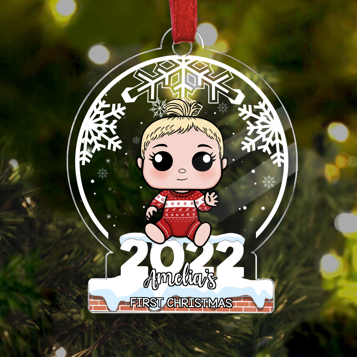 Baby's 1st Christmas Acrylic Ornament