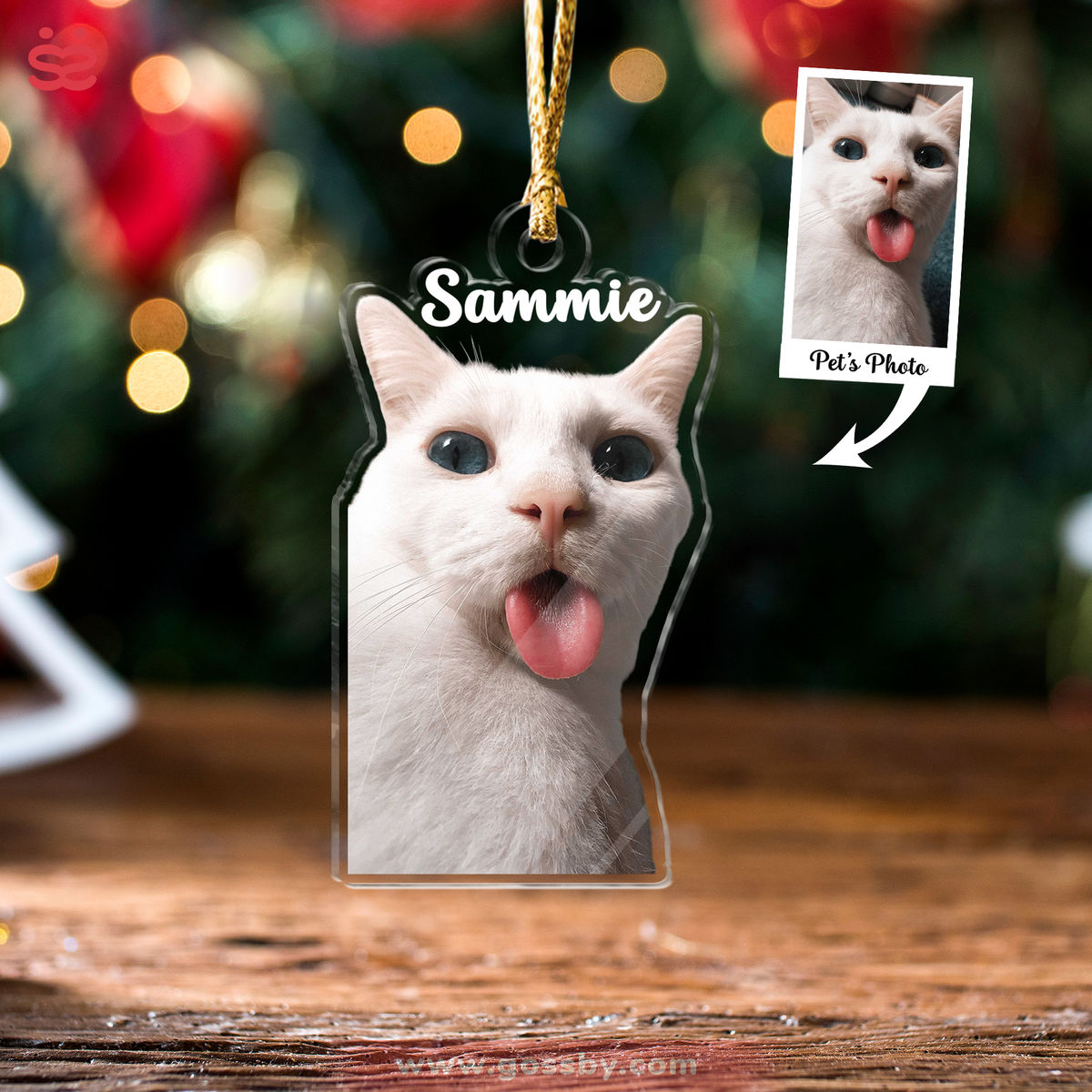 Photo Ornament - Customized Your Photo Ornament - Christmas Gifts For Pet Lover Gifts - CutOut Pets - Custom Acrylic Ornament From Photo_2