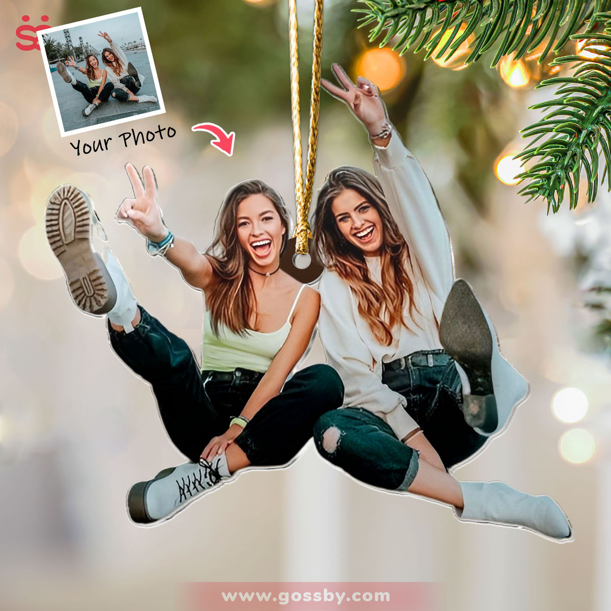 Photo Background Removal - Custom Ornament from Photo - Christmas Gift - XMAS 2024 (c)_1