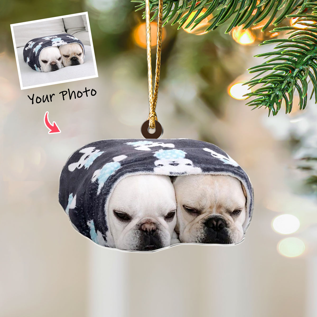 Photo Background Removal - Custom Ornament from Photo - Dog Ornament from Photo - T_2