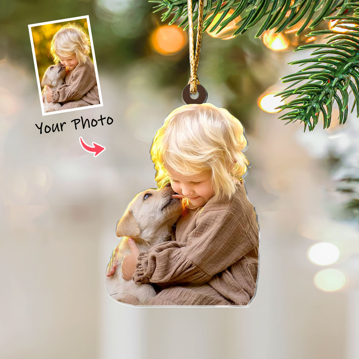 Photo Background Removal - Custom Ornament from Photo - Pet and Baby Ornament from Photo - Christmas Gifts_1