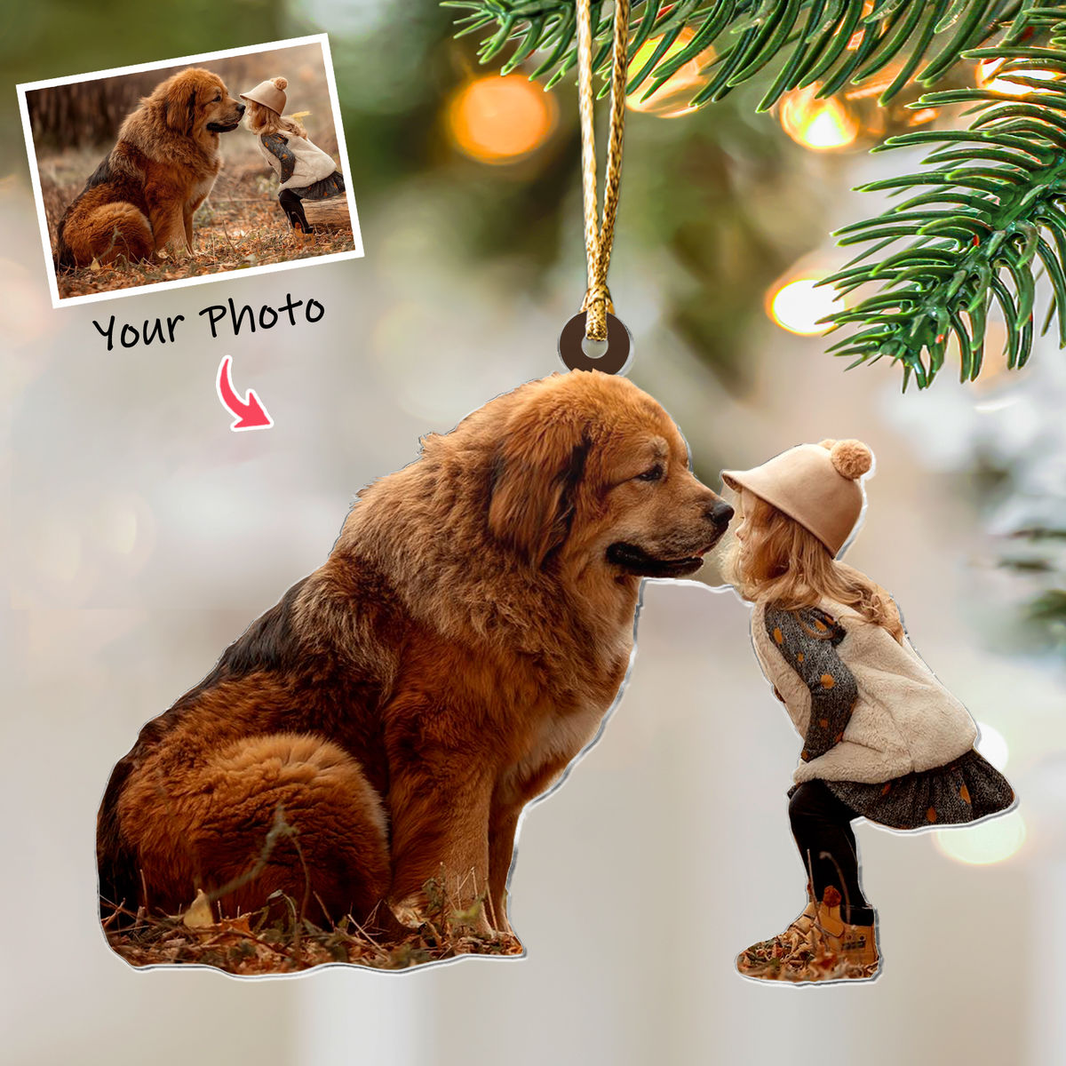 Photo Background Removal - Custom Ornament from Photo - Pet and Baby Ornament from Photo - Christmas Gifts_3