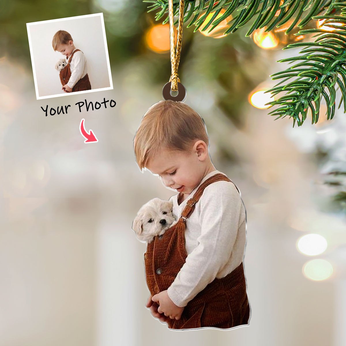 Photo Background Removal - Custom Ornament from Photo - Pet and Baby Ornament from Photo - Christmas Gifts_2