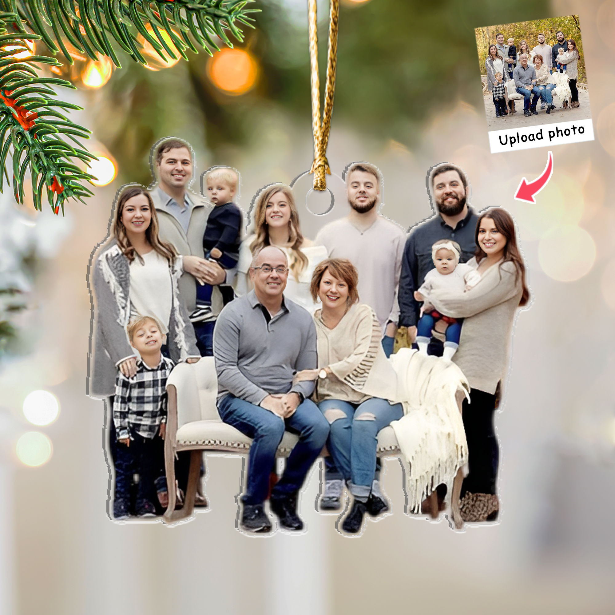 Photo Background Removal - Custom Ornament from Photo - Christmas Gift ...