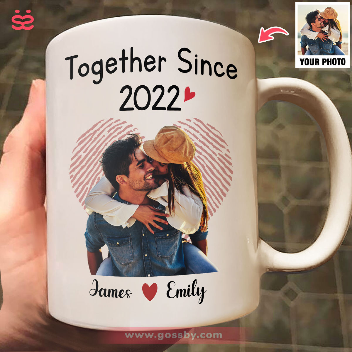 Photo Mug - Customized Your Photo Mug - Gift For Couple - Together Since 2024 - Couple Photo Gifts, Christmas Gifts_2