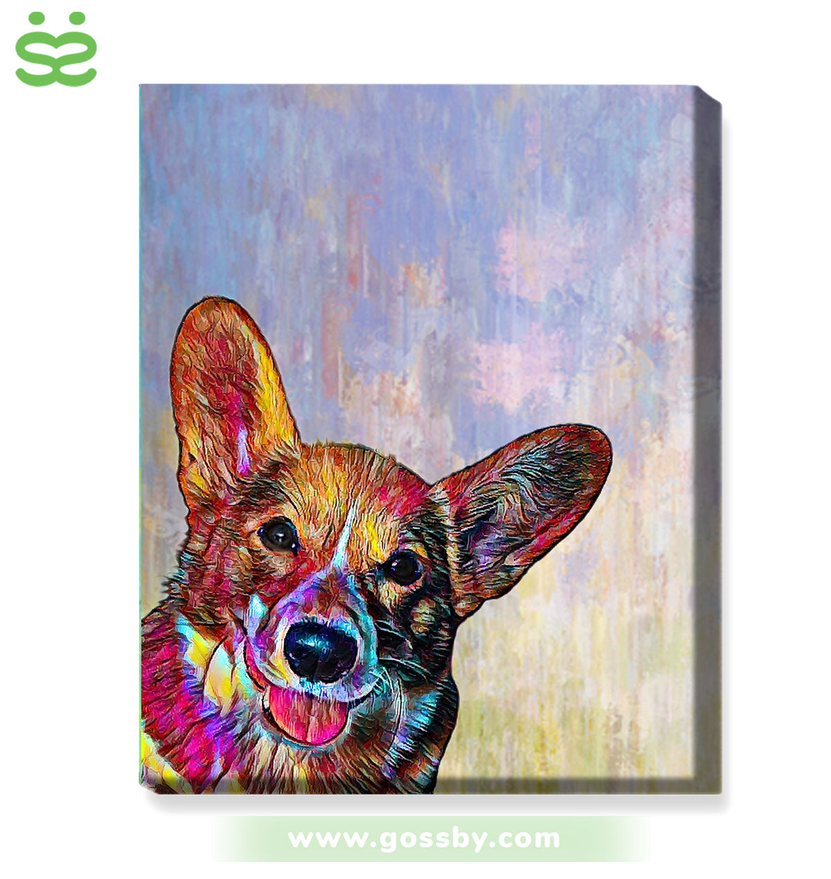 Portrait Canvas - Pet Dog Cat Lover Gifts - Dog Portrait - Cat Portrait - Custom Pet Dog or Cat Portrait from Photo (B)_3