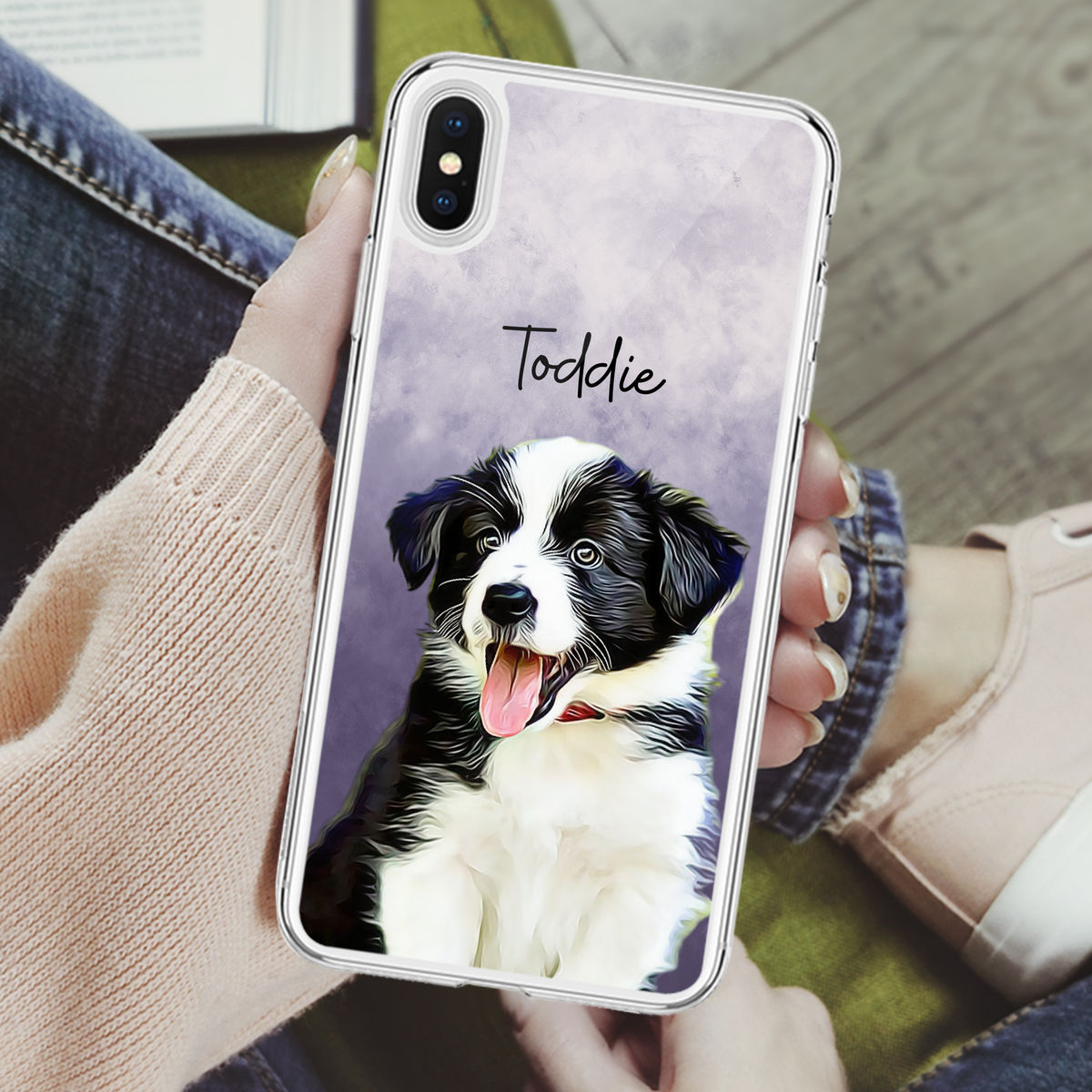 Custom Phone Case From Photo - iPhone Case - Pet Lover Gifts - Dog Portrait - Digital Oil Painting (v2)_1