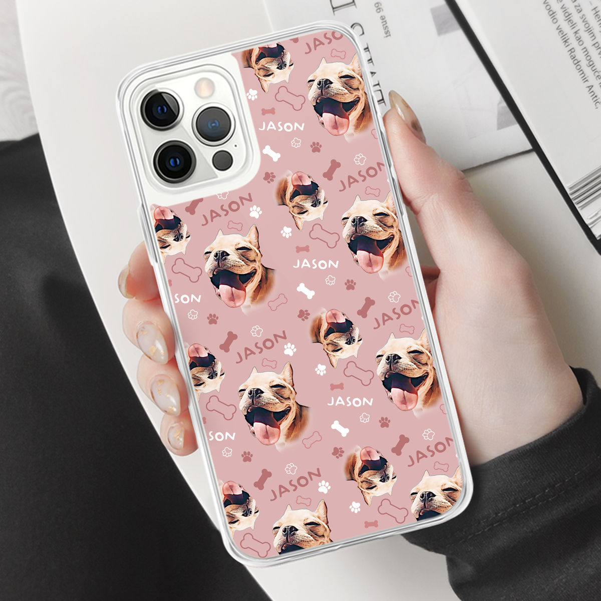 Custom Phone Case From Photo - iPhone Case - Pet Lover Gifts - Dog Portrait Pattern - Digital Oil Painting_1