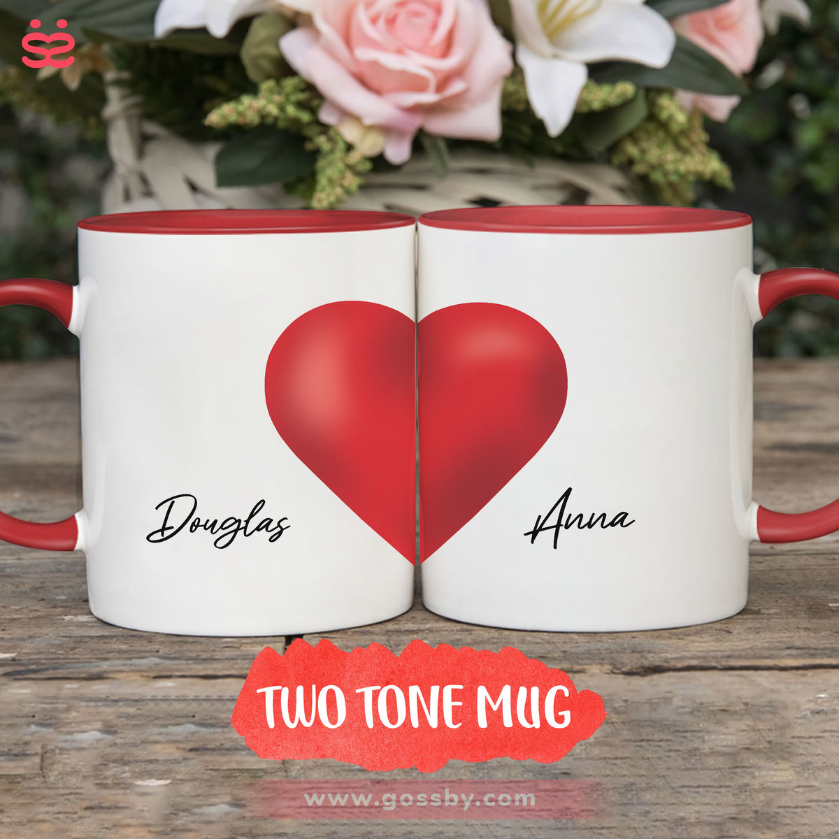 Couple Matching Mugs - Custom Name - Valentines's Day Best Gift_5