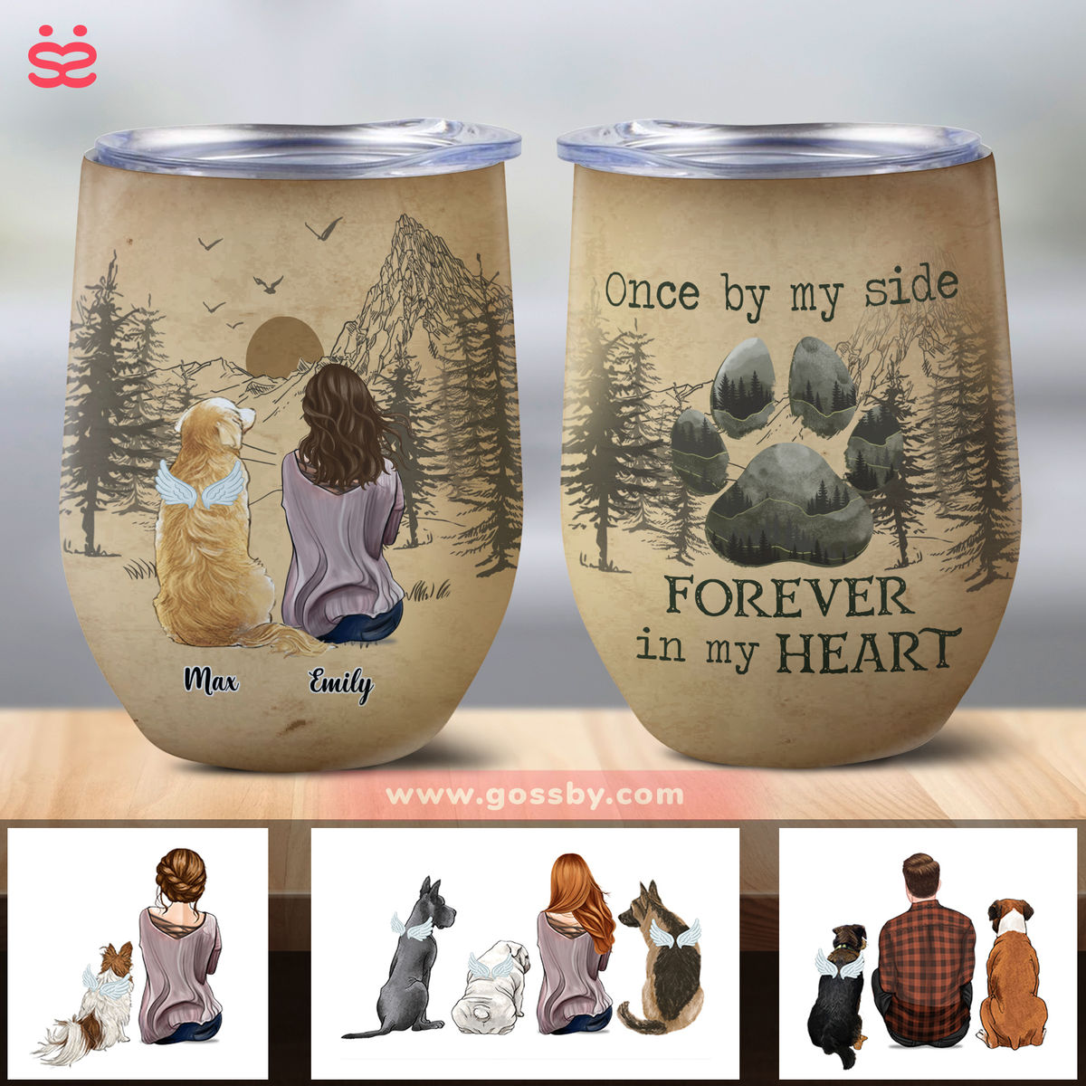 Dog Lover Gifts - Once by my side Forever in my heart