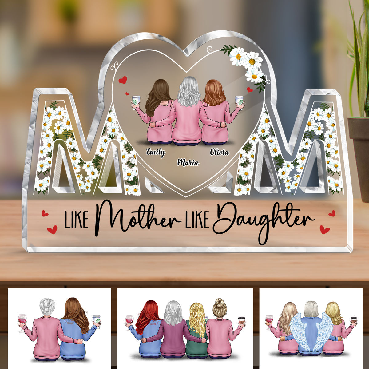 Transparent Plaque - Like Mother like Daughter