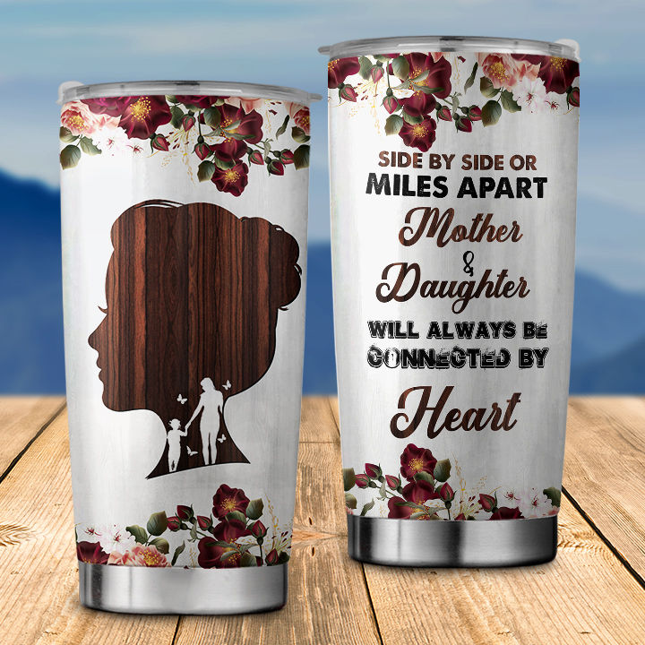 Mother Tumbler - Mother & Daughters Stainless Steel Tumbler Mother's Day  Eco-friendly Tumbler To my Mom Skinny Tumbler Gift For Mom 26471