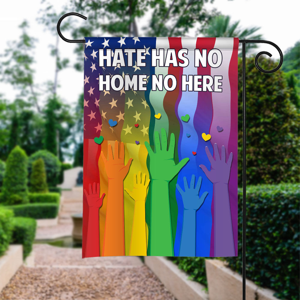 LGBT Pride - In This House We Believe Flag Hate Has No Home Here Flag Kindness Peace Equality Flag LGBT Sunflower 24580_3