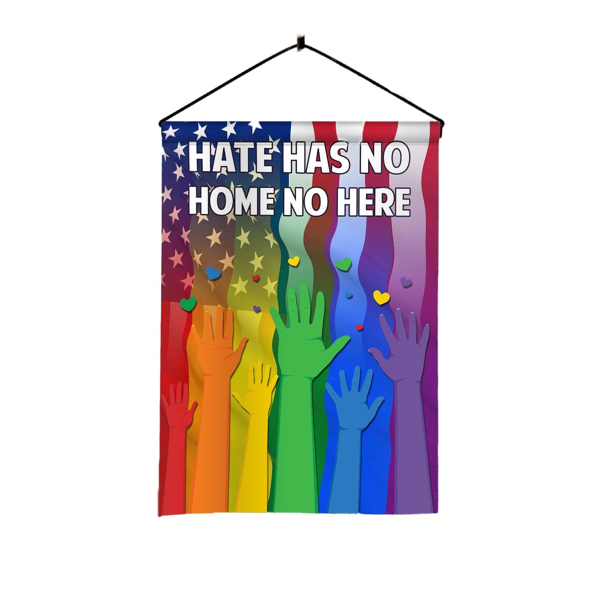 LGBT Pride - In This House We Believe Flag Hate Has No Home Here Flag Kindness Peace Equality Flag LGBT Sunflower 24580_4