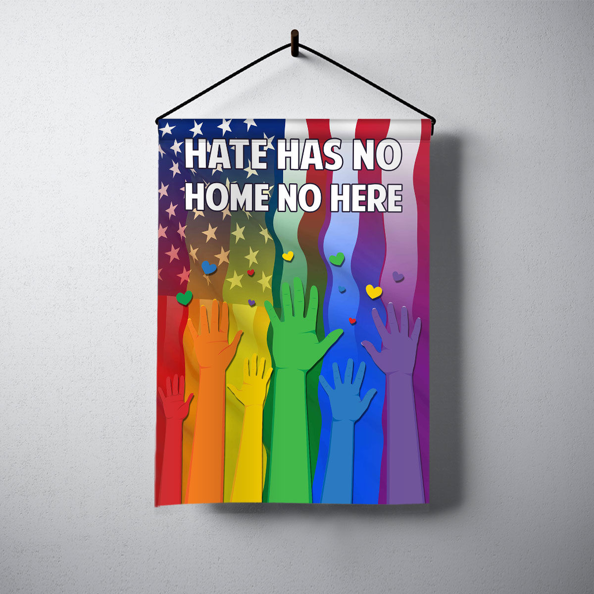 LGBT Pride - In This House We Believe Flag Hate Has No Home Here Flag Kindness Peace Equality Flag LGBT Sunflower 24580_2