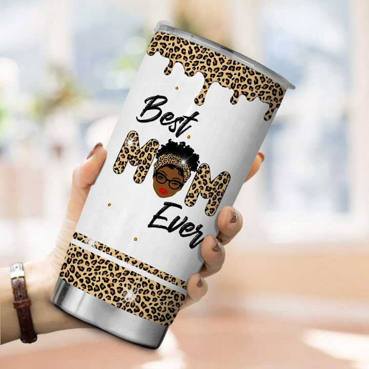 Mom Life Tumbler, Leopard Mom Cup, Leopard Skinny Tumbler, Mom