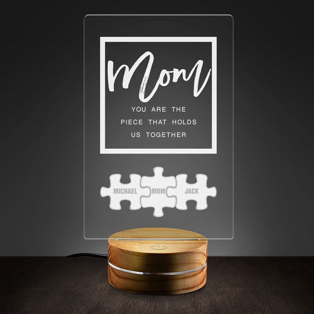 Mom Puzzle Piece, Holds us together, Mother's Day gifts, Gifts for