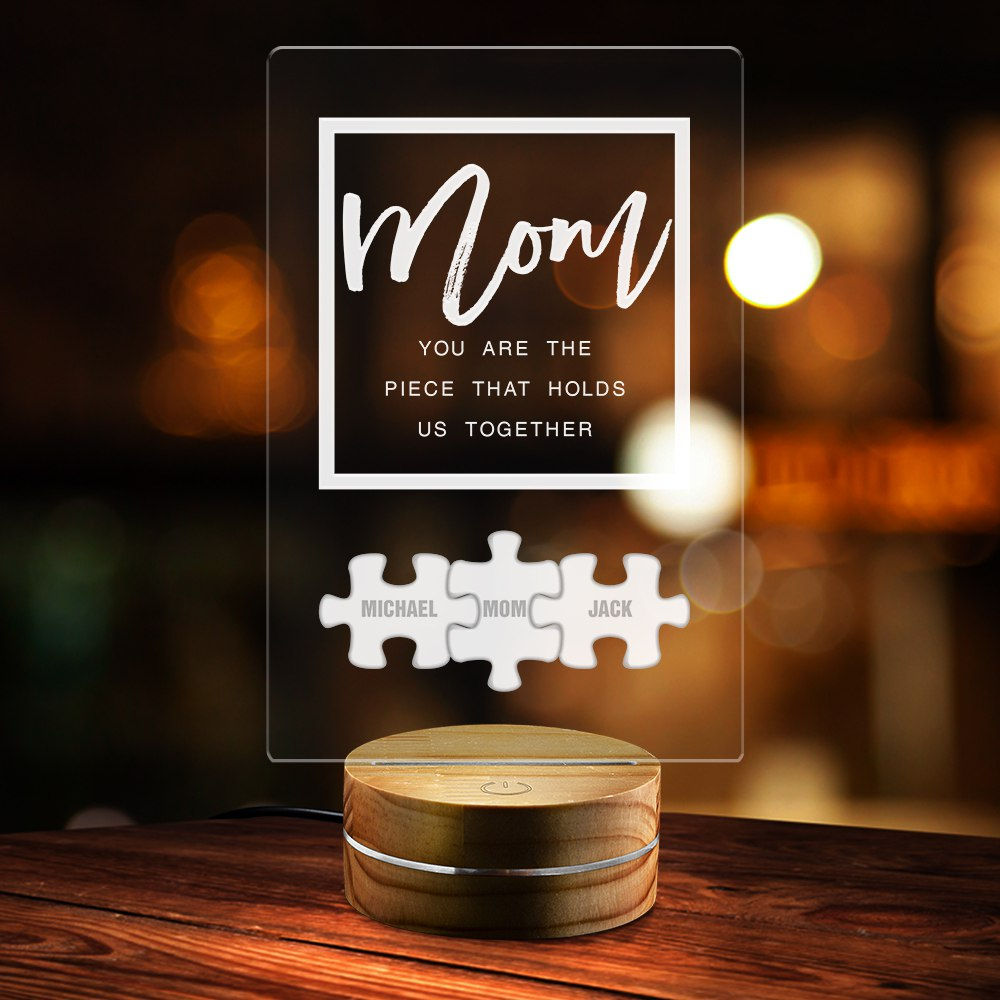 You Are The Piece That Holds Us Together- Personalized Engraved