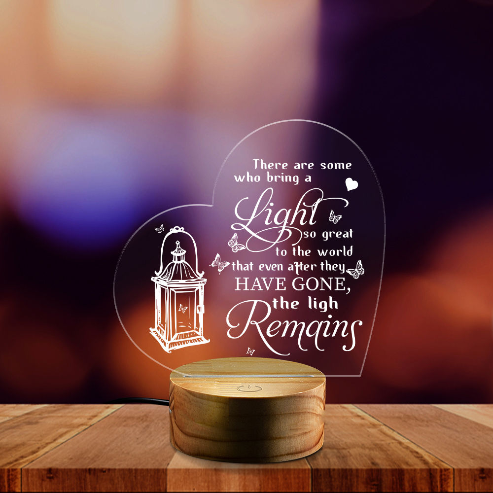 Memorial Night Light - There Are Some Who Bring A Light Memorial Sympathy Night Light Loss Of Loved One Gift Sympathy In Memory Lamp Decor  25754