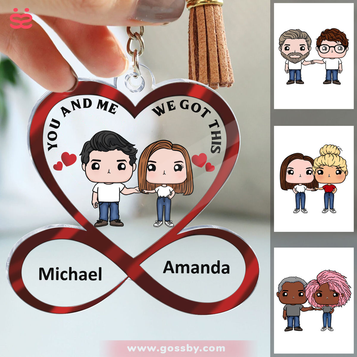 Couple - Personalized Keychain - You and me we got this - Gifts For Couples