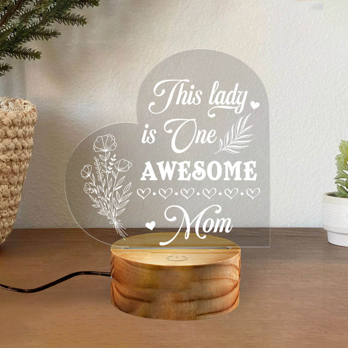 Mother's Day 2023 - Personalized Mother's Day Night Light Mother's Day Gift  Mommy Birthday Gift Mother-in-law Gift Stepmom Bonus Mom Gift 24807