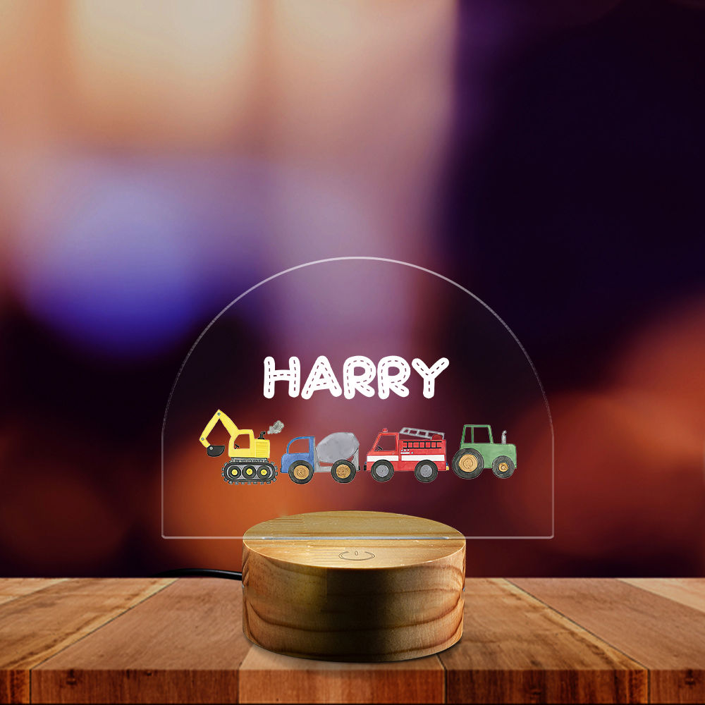 Nursery Decor Personalized Construction Equipment Night Light For Kids  Room Excavator Lamp Birthday Child Gift Baby Shower Gift Nursery 26828
