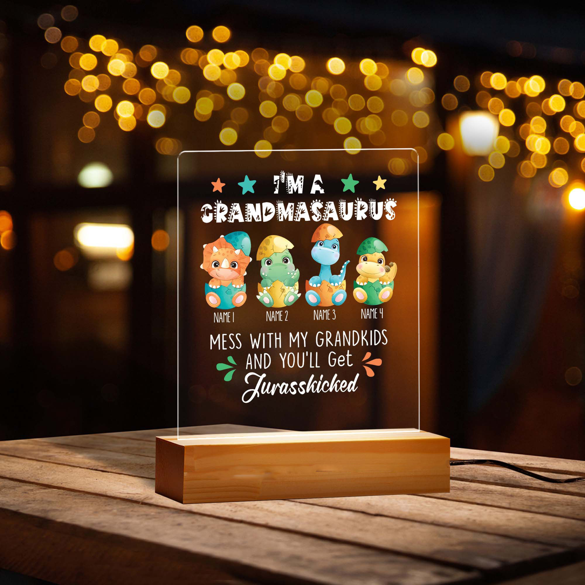 Mother's Day 2023 Personalized Grandmasaurus Night Light Mother's Day