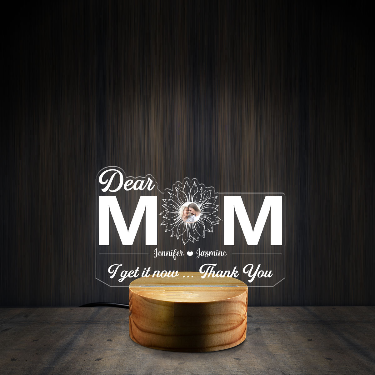 Mother's Day 2023 - Personalized Dear Mom I Get It Now Thank You Night Light Mother's Day Gift Mommy Birthday Gift Mother-in-law Gift Stepmom Bonus Mom Gift_1