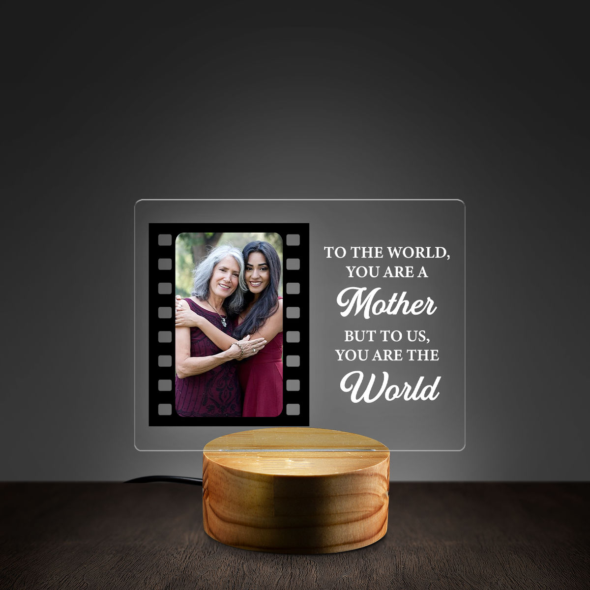 Mother's Day 2023 - Personalized To The World You Are A Mother But To Us You Are The World Night Light Mother's Day Gift Mommy Birthday Gift Mother-in-law Gift Stepmom Bonus Mom Gift_2