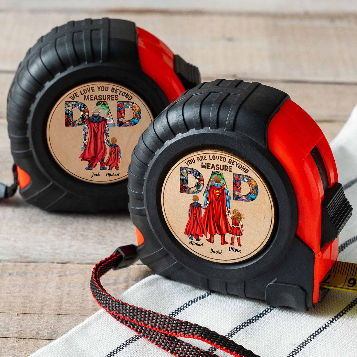 Personalized Tape Measure - DAD You are loved Beyond Measure - Father's Day Best Seller 2024 Collection_2